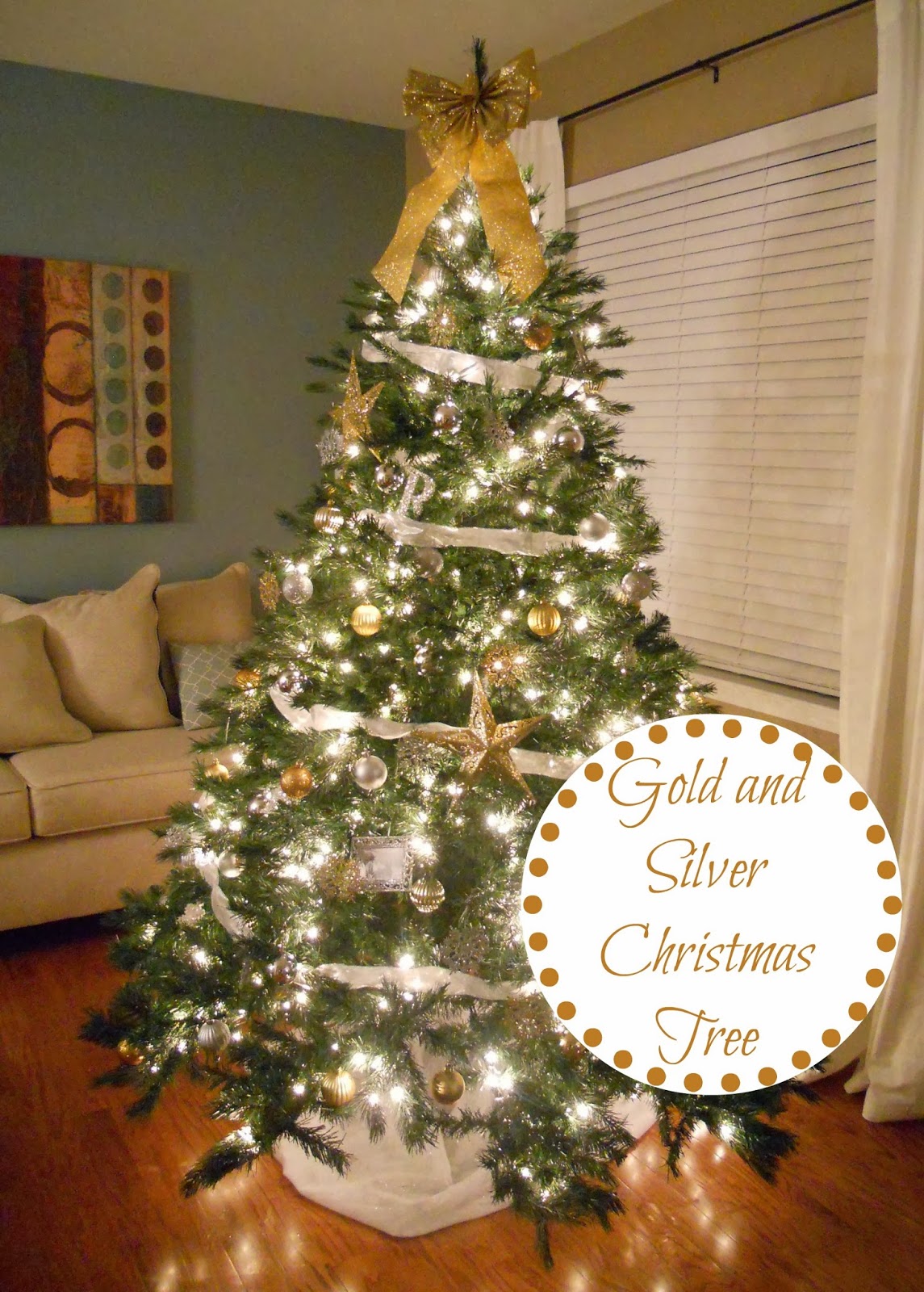  Gold  and Silver  Christmas  Tree 