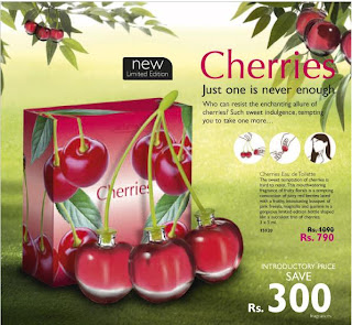 Cherries Eau De Toilette Females rs 790 Save rs 300