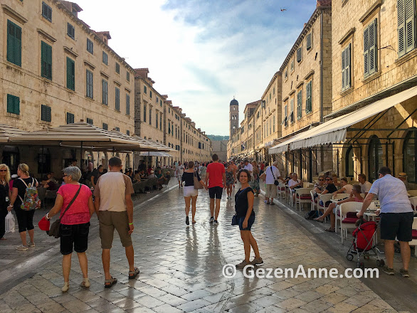 Dubrovnik old town sokakları, Hırvatistan