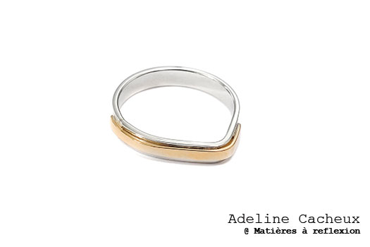 Adeline Cacheux bague or Pop Stripes