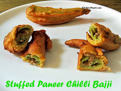 Stuffed Paneer Chilli Bajji