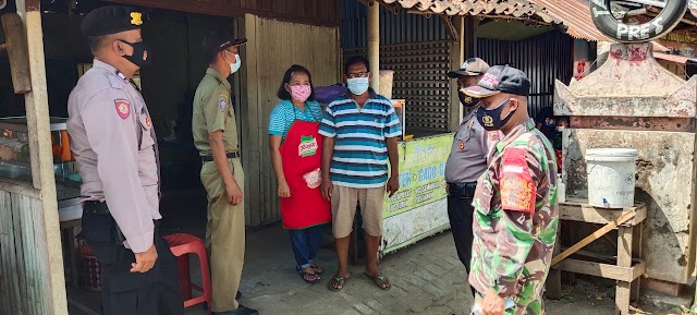 Keliling desa-desa & kampung petugas Gabungan Bendosari berikan edukasi dan bagikan masker
