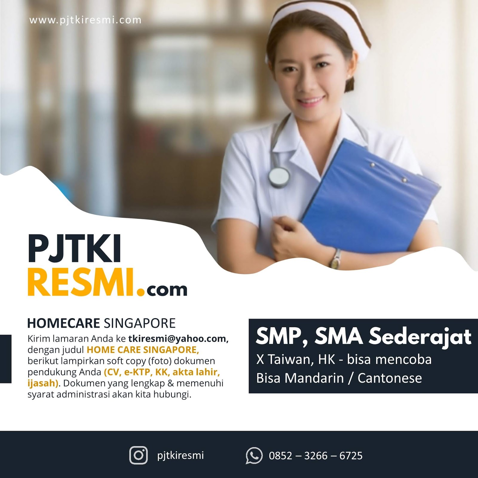 Lowongan Kerja Perawat Homecare Singapura Terbaru, Hot!