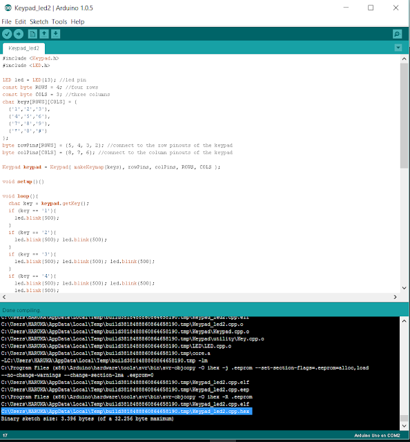 Arduino-Keypad Matrix Simulation in Proteus ISIS