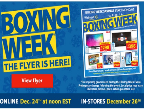 Walmart Boxing Week Sneak Peek Flyer