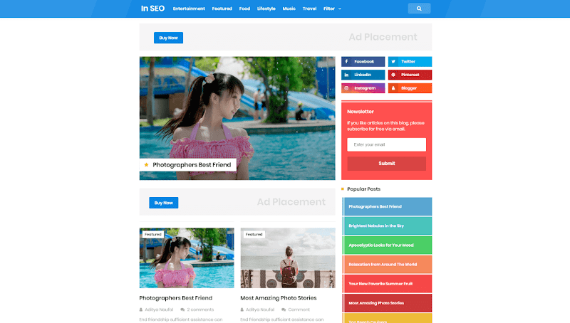 In SEO Pro - Responsive Blogger Template