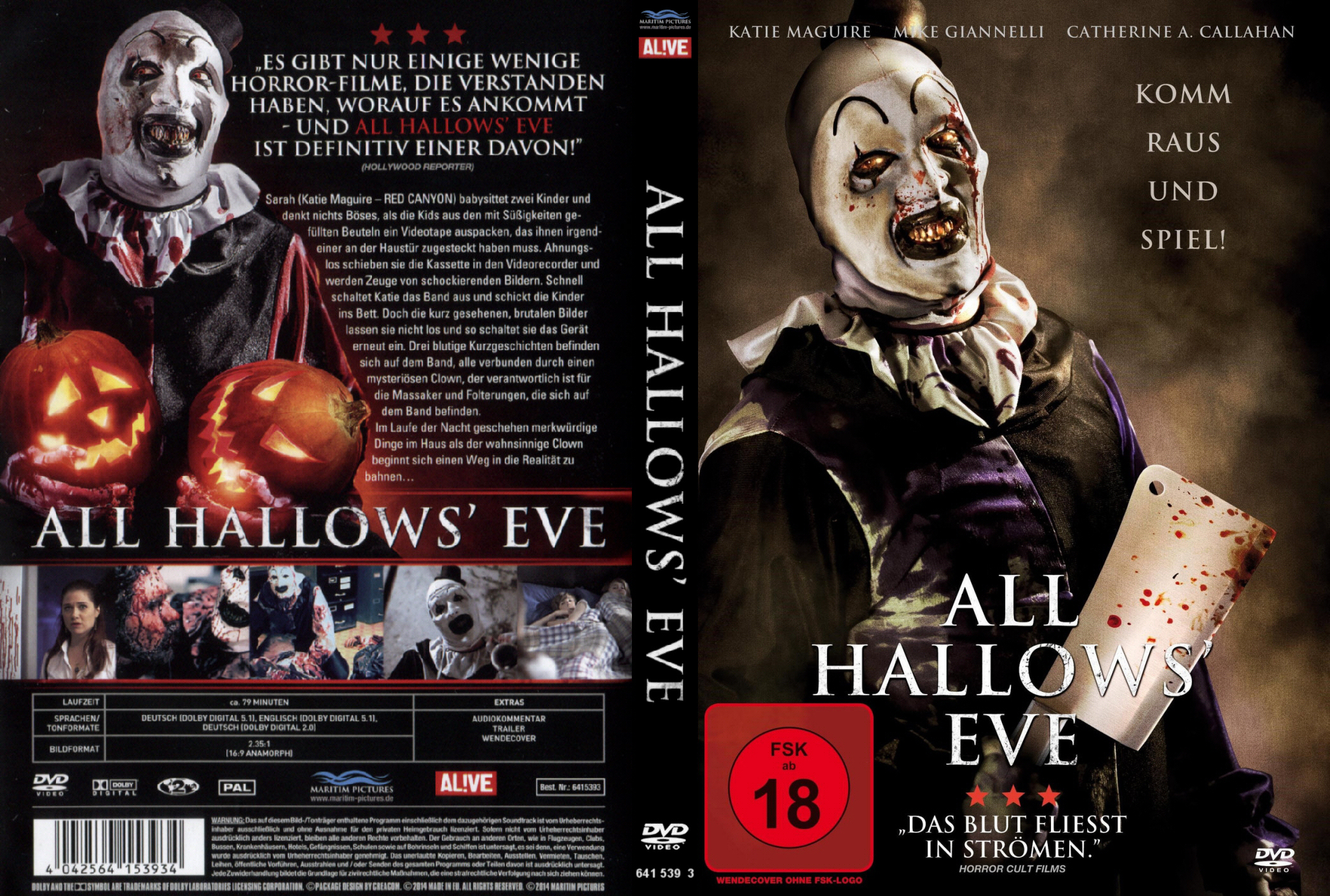 The Horrors of Halloween: ALL HALLOWS EVE (2013), ALL HALLOWS EVE 2 (2015)  & TERRIFIER (2016) Ads, VHS, DVD and Blu-ray Covers