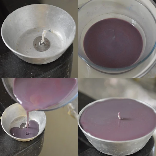 Witch DIY - Color Reclycling Candles