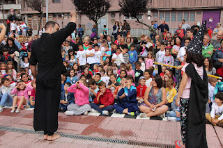 Carrera proeuskera y actividades infantiles en las fiestas de Rontegi