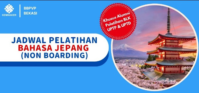 Pendaftaran Pelatihan Bahasa Jepang BLK Bekasi Maret 2023