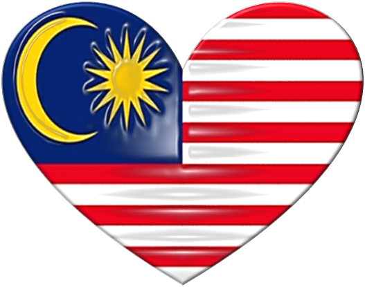 Cara Buat Bendera Malaysia Bentuk  Hati  Guna Microsoft Word 