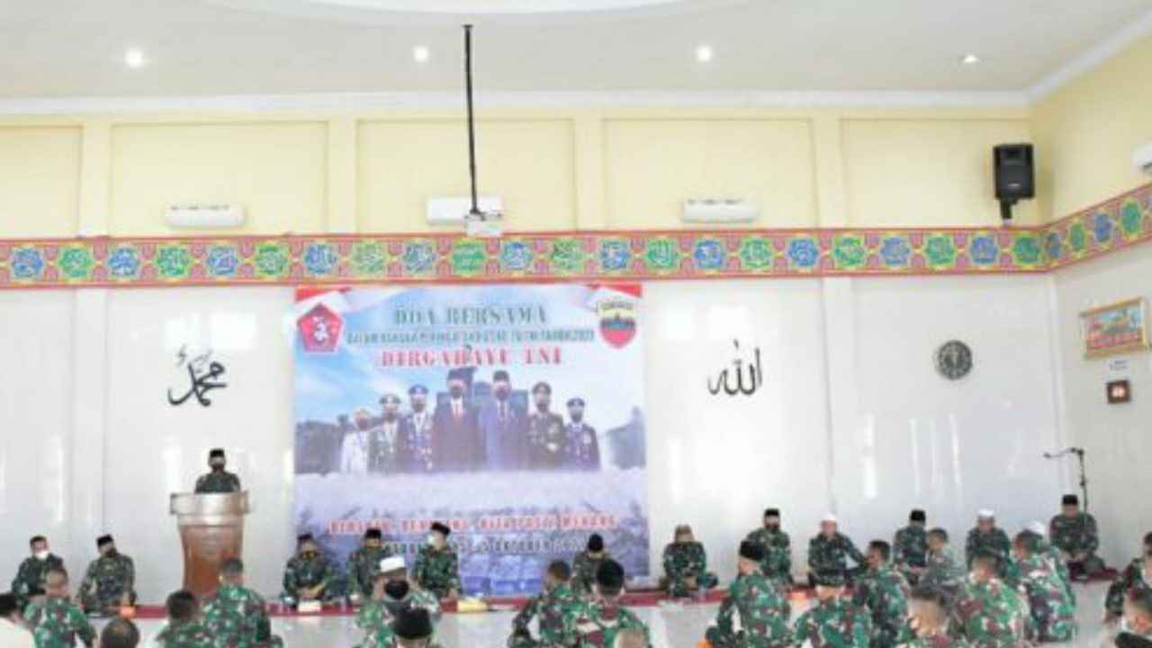Peringati HUT ke- 76 TNI, Kodam I/Bukit Barisan Gelar Doa Bersama
