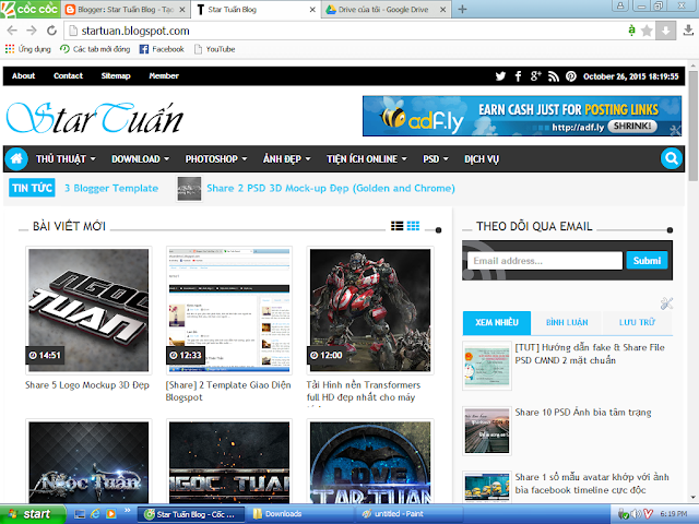 Share Template giao diện blog