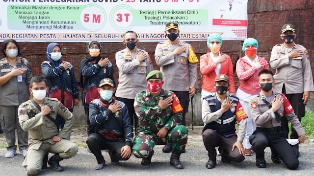 Kapolres Simalungun Menerima Kunker Wadir Binmas Polda Sumut Sampaikan Komitmen Polri dalam Memutus Mata Rantai Penyebaran Covid-19