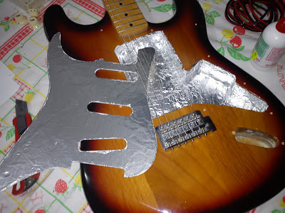 Schermatura chitarra elettrica stratocaster