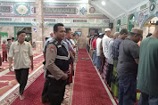 Polisi Siaga Amankan Pelaksanaan Shalat Tarawih di Masjid Raya Nur-Addin Tebing Tinggi