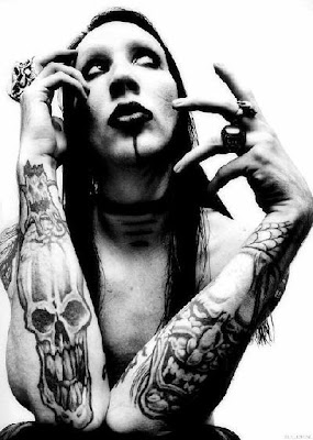 Marilyn Manson Black Goat Tattoos