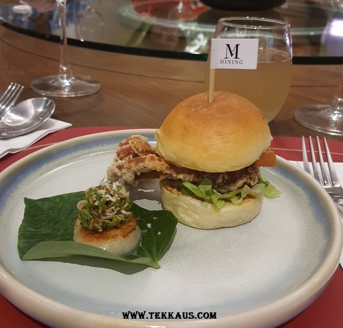 M Dining Soft Shell Crab Burger