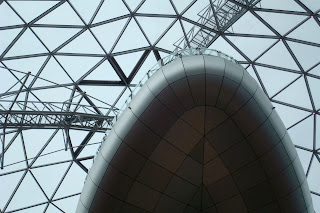 Viewing gallery set against the ceiling in Victoria Centre