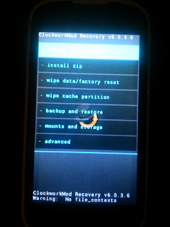 recovery mode andromax