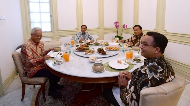 Presiden Jokowi Undang 3 Capres Makan Siang Bareng di Istana Merdeka