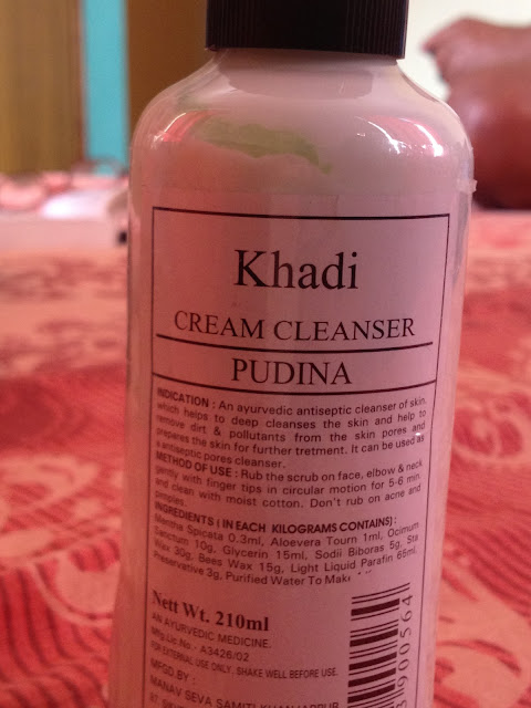 Khadi Cream Cleanser Pudina