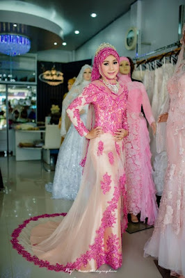 Contoh Baju Pengantin Gaun Muslim