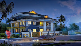 3D Exterior Model Of  Bungalow