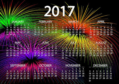 Happy New Year 2017 Calendar Download