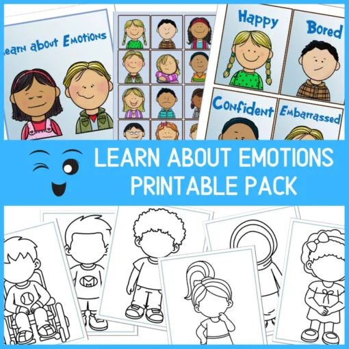 Learning emotions printable pack