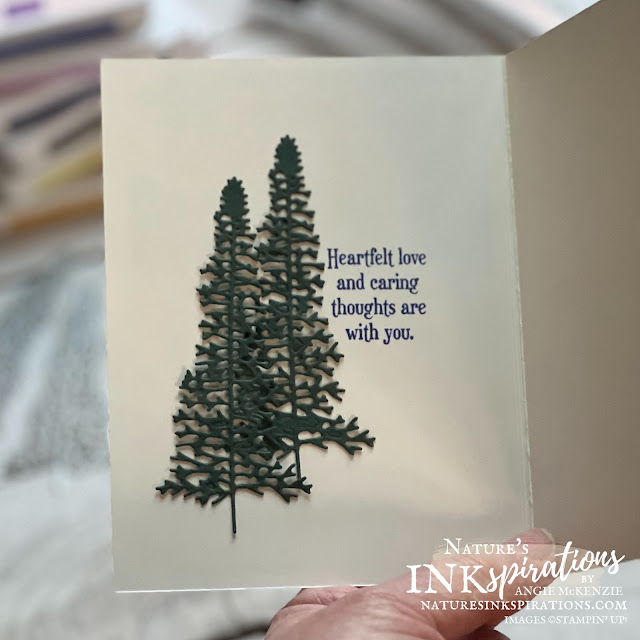 Mountain Wildflower Meadow Sympathy Card (inside) | Nature's INKspirations by Angie McKenzie