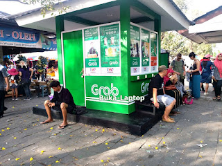 Both Grab Venue Kiosk Stand Self Booking Service Candi Prambanan