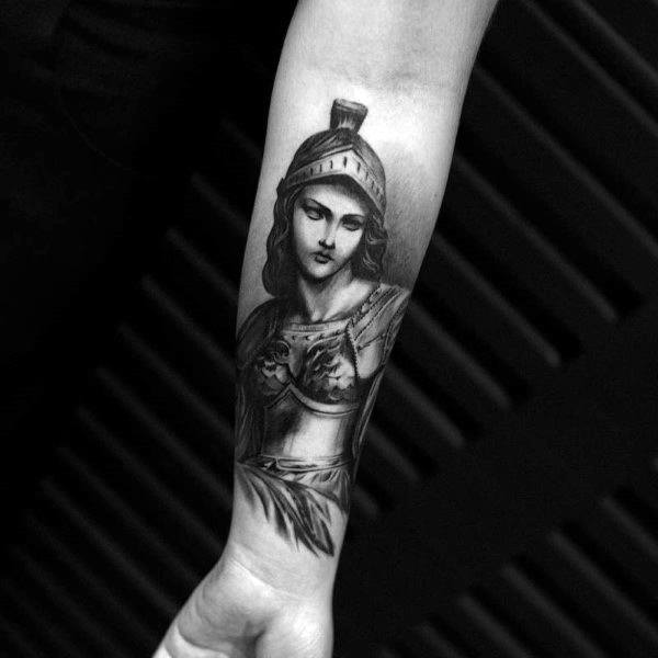 46 ideias de tatuagens de Deusa Atena para homens | Veja e inspire-se!