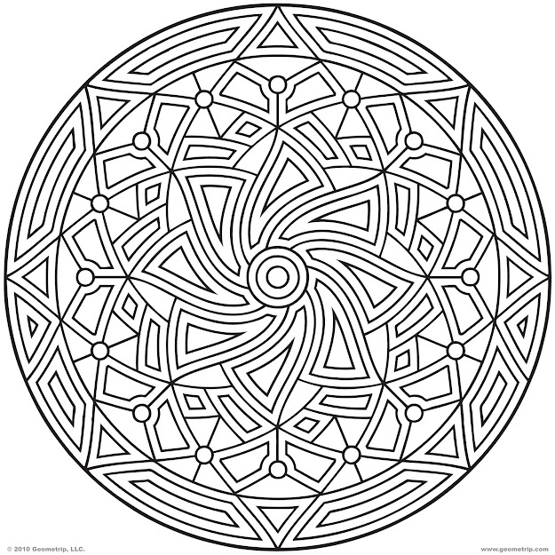 Images Of Printable Hard Geometric Coloring Pages  Geometrip  Free  Geometric Coloring Designs