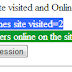 How to Count number of times website visited and online ...