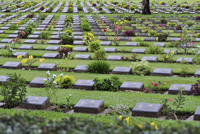 Cementerio militar británico en Tailandia.