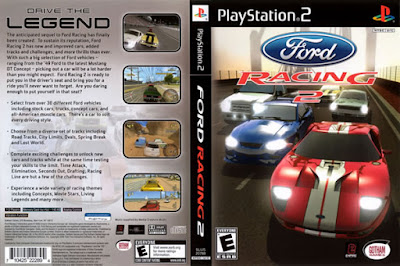 Descargar Ford Racing 2 para PlayStation 2 en formato ISO región NTSC y PAL en Español Multilenguaje Enlace directo sin torrent. Ford Racing 2 es el segundo juego de la Ford que compite con la serie y fue lanzado el 28 de octubre de 2003 para la PlayStation 2 , PC y Xbox . Fue lanzado para el Mac OS X en octubre de 2004 por Feral Interactive .La segunda parte incluye 30 Ford coches, 16 pistas de carreras, la capacidad para competir cabeza a cabeza, más de 30 desafíos y otras características. Es el sucesor de Ford Racing y precede Ford Racing 3 .