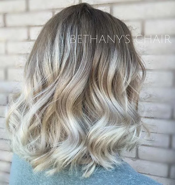 Balayage ombre lob