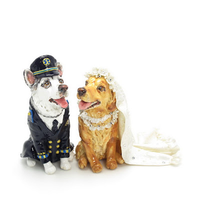  Your Dog Wedding Cake Topper Sculpt and Paint from your dog picture 