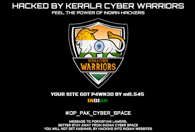hacked by kerala cyber warriors