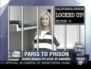 paris hilton in jail cartoon