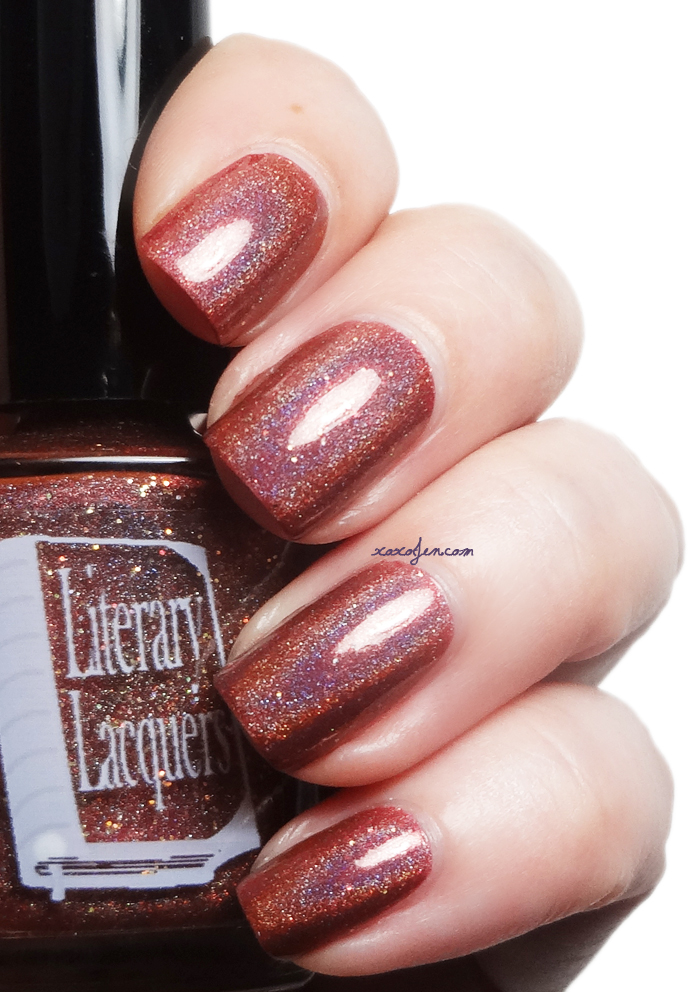 xoxoJen's swatch of Literary Lacquer Rare Book Room