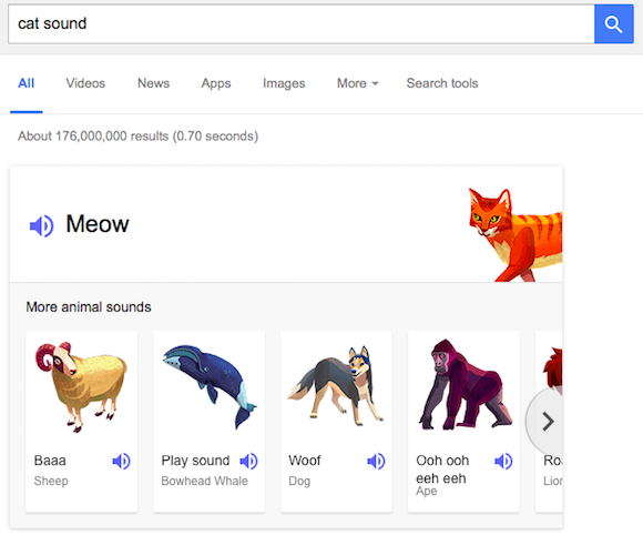 Google Animal Sounds