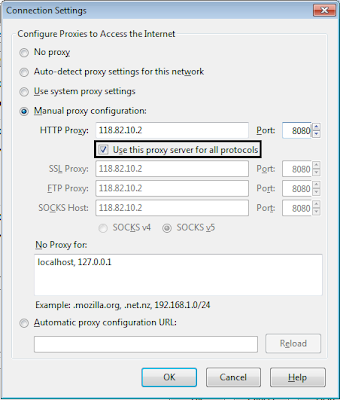 How To Change Proxy setting In Mozila Firefox