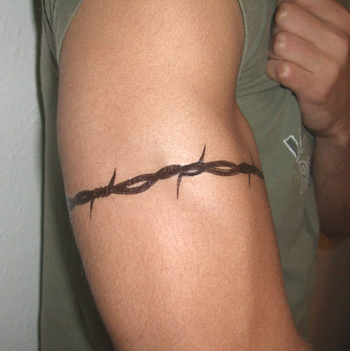 Barbed Wire Tattoo On Arm