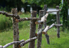 hand hewn fence