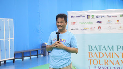 Dukung Event Olah Raga, Kepala BP Batam Buka Batam Pos Badminton Tournament