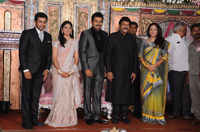 Jyothika in Karthi reception photos