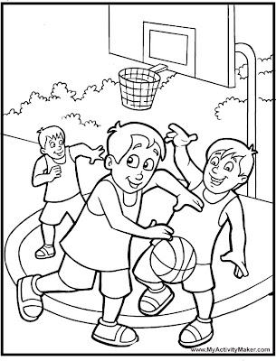 Coloring Pic Of A Basketball Diamond 6