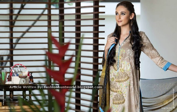 Al-Zohaib Textile - Anaya Embroidered Lawn Series 2015